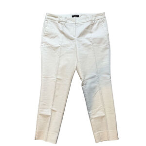 Dalia White with Black Polka Dot Trousers Size 10 Office Business Casual Summer